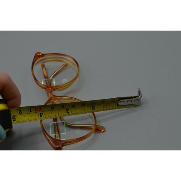 Concorde Eyeglasses Frames Orange Plastic Secretary Geek Chic 53^18 140mm Vtg - Picture 11 of 11